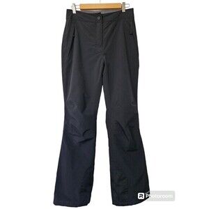 Lands End Ski Pants Womens Sz XS Reg  Insulated Black‎ Snow Snowboard